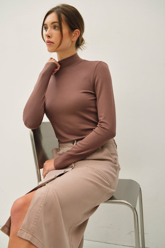 The Base Layer Mock Neck Top