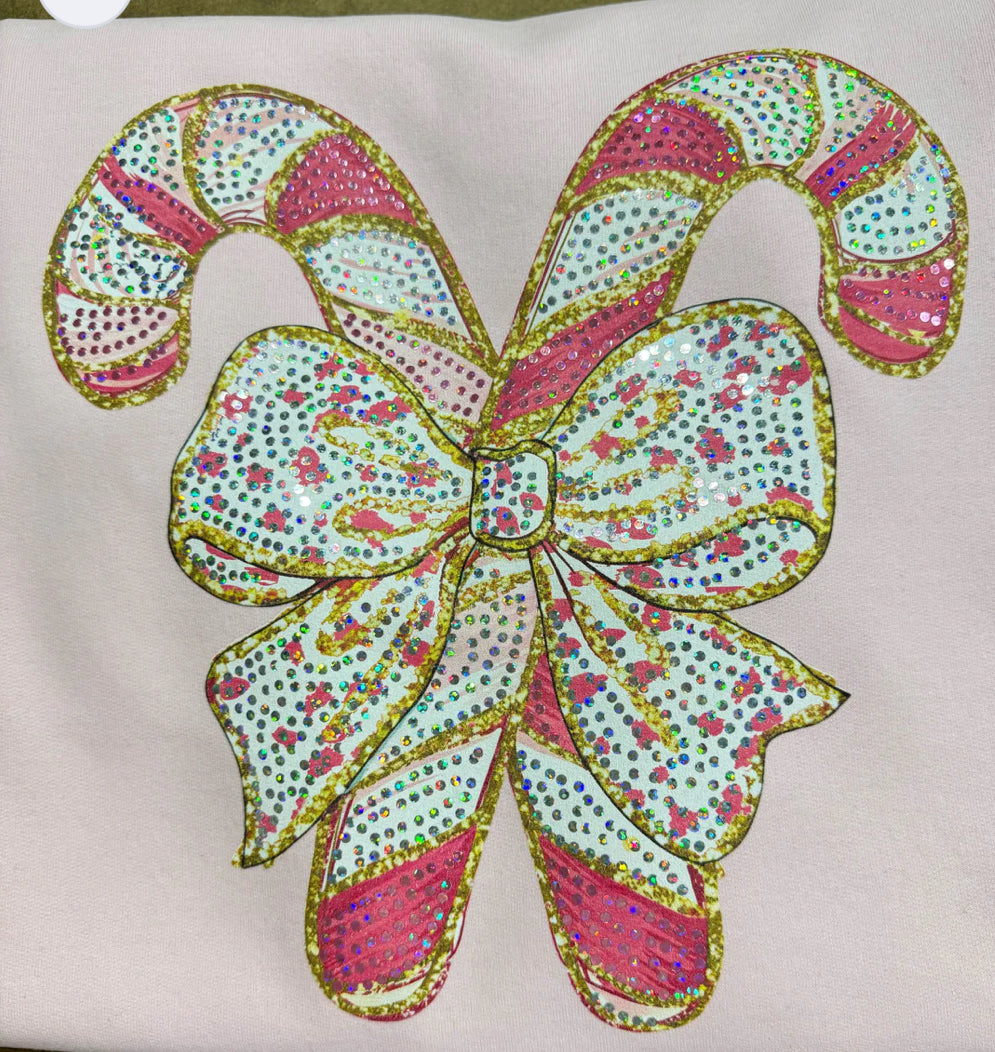 Candy Cane Sparkle Tee