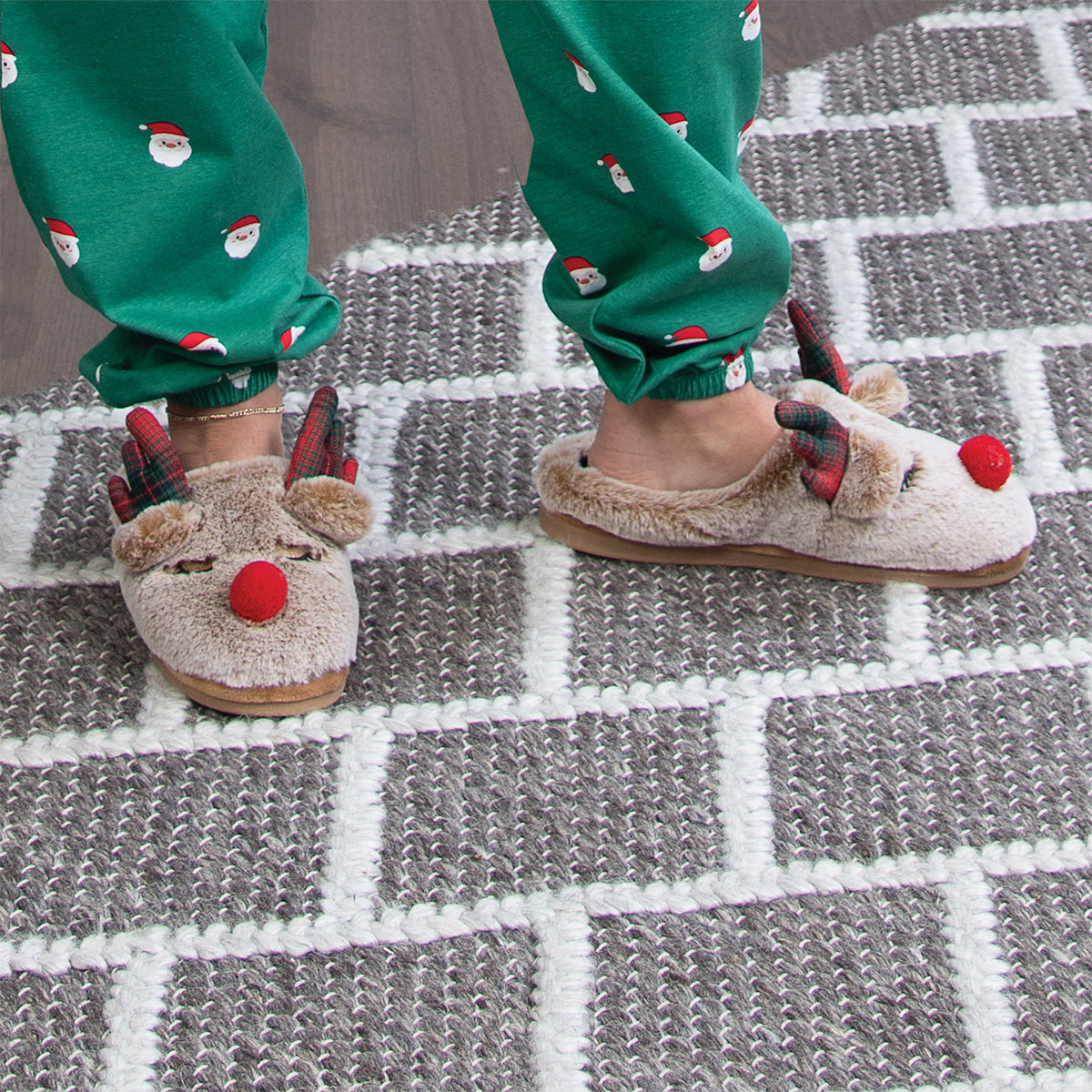 Reindeer Slippers Matching Family Slippers Kids Grinch Slippers
