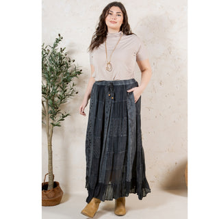 Midnight Haze Midi Skirt in Curvy