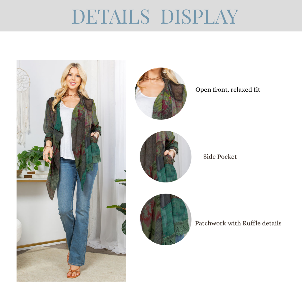 Garden Spirit Patchwork Kimono