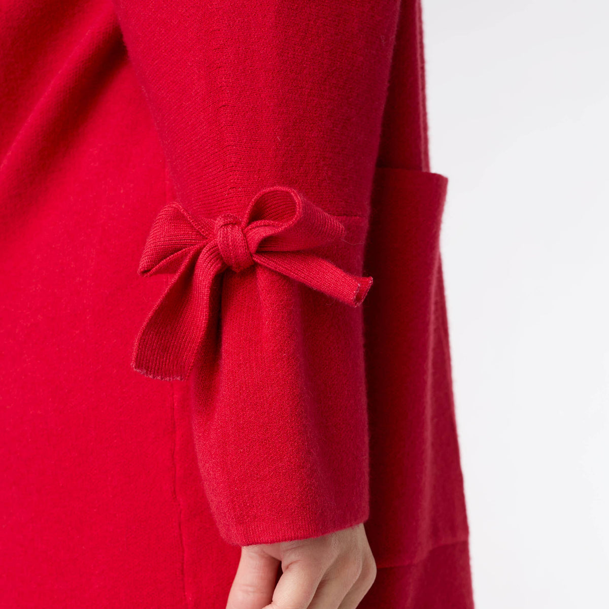 Christmas Cheer Luxe Bow Sleeve Cardigan