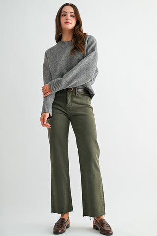 Trail Rider Straight Leg Mica Jeans in Olive