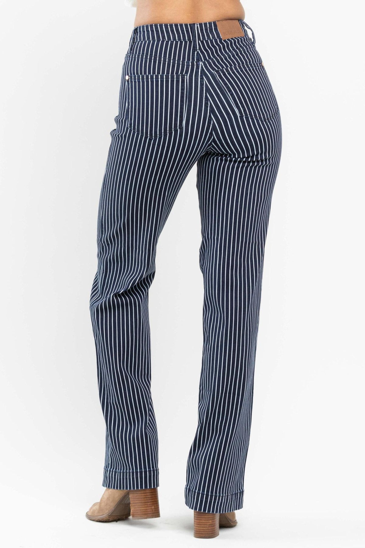 Stunning Stripes Tummy Control Judy Blue Jeans