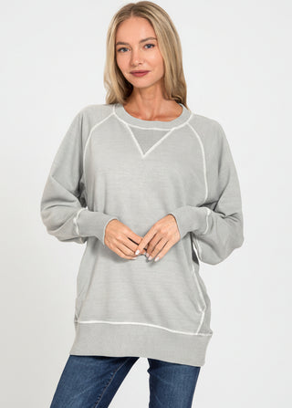 Color Pop Pocket Pullover
