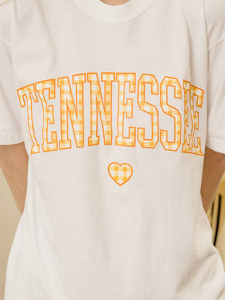Tennessee Vols Gingham Heart Tee