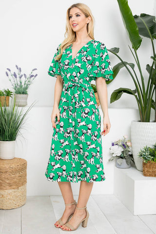 All The Dogs Midi Dress