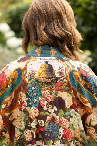 Market Of Stars Stay Gold Cropped Kimono