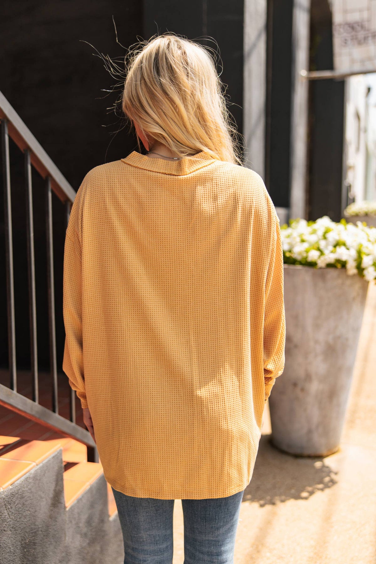 Rustic Morning Waffle Knit Cardigan