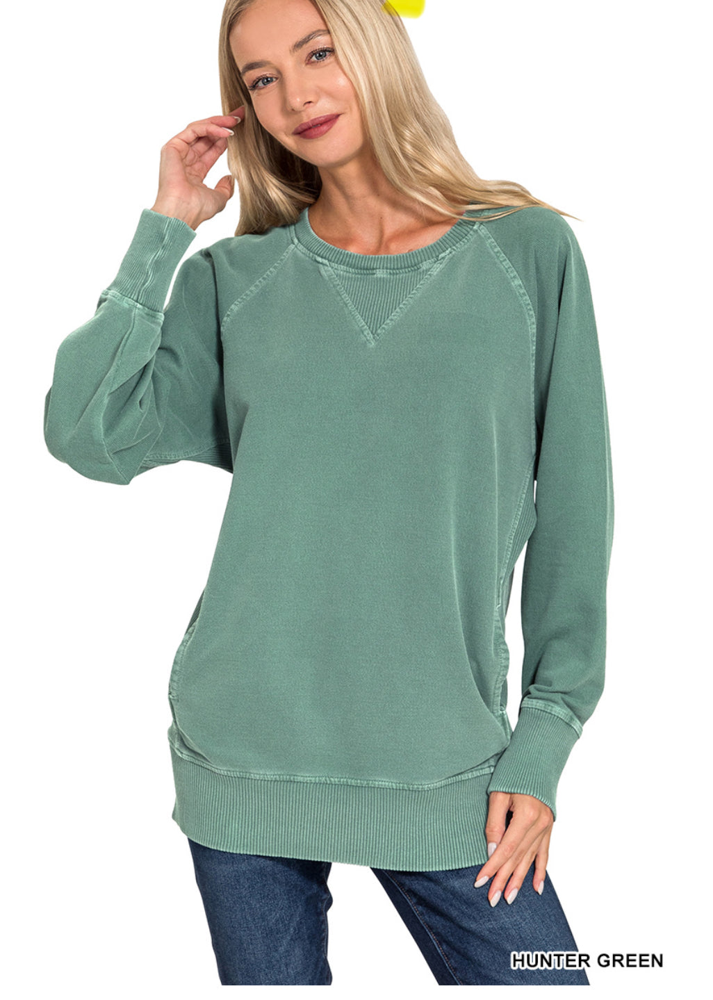 Color Pop Pocket Pullover