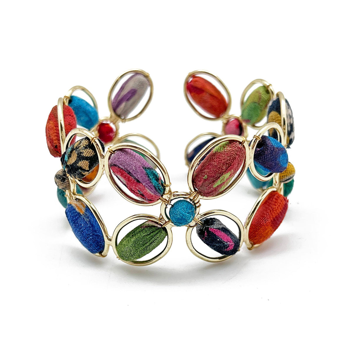 Anju Aasha Cuff Bracelet- 5 Bead Flower