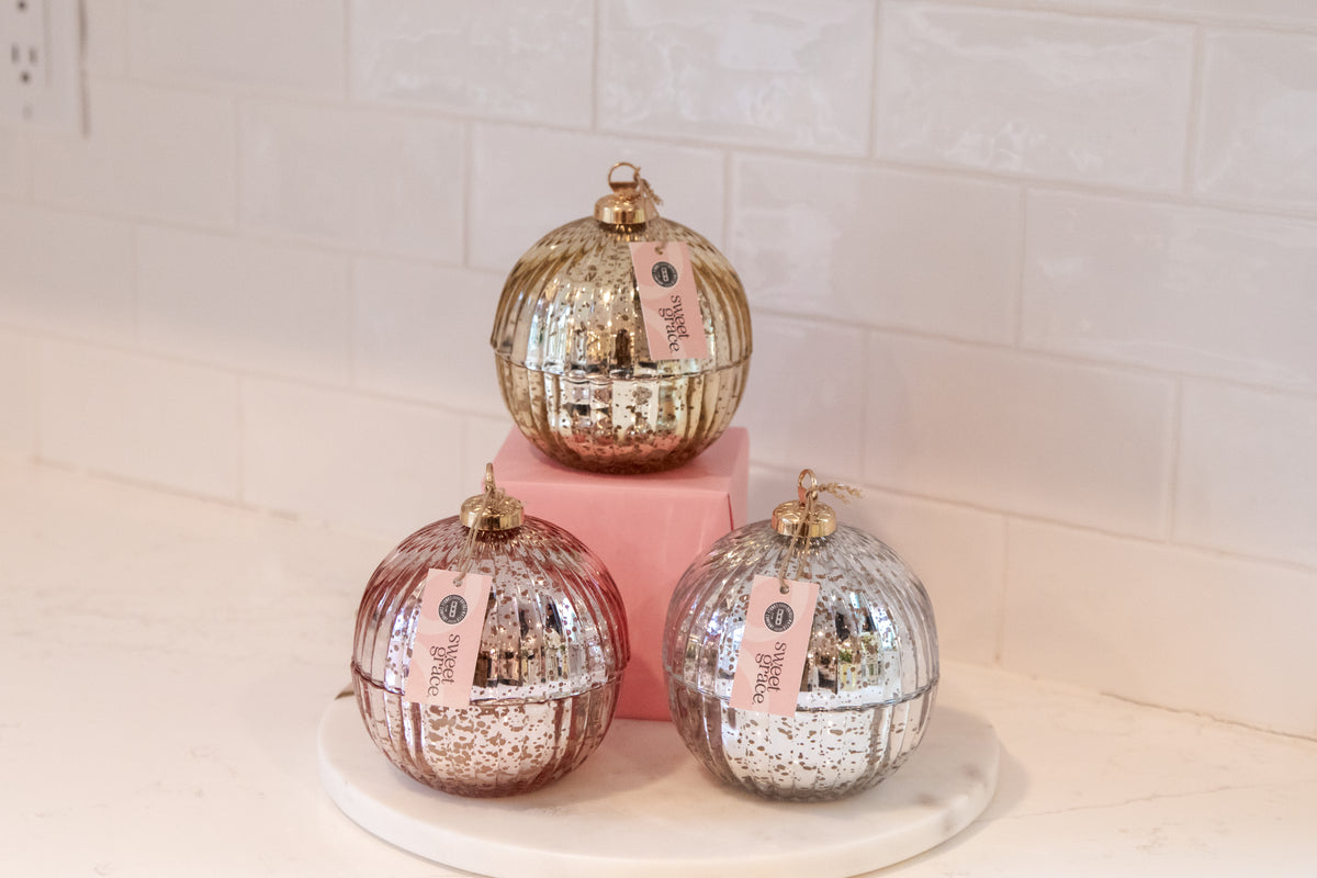 Sweet Grace Holiday Ornament Candle