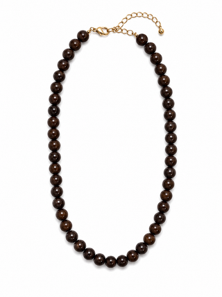 Espresso Beaded Necklace