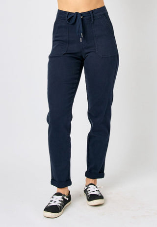 Cuffed Cutie Dark Judy Blue Joggers