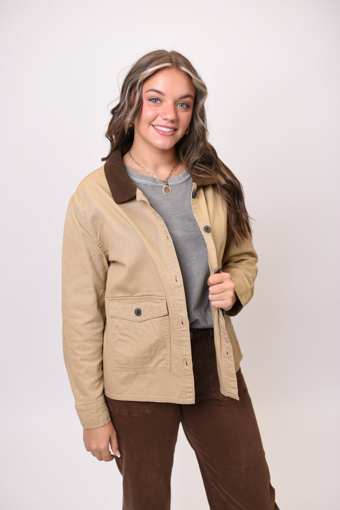 In My Element Jacket in Khaki