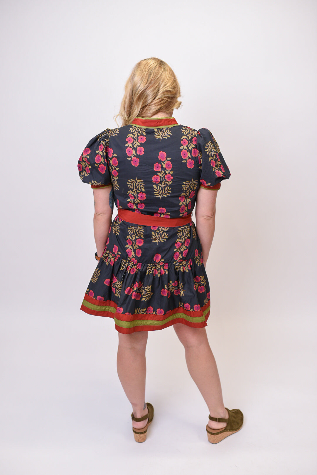 Sangria Blooms Mini Dress