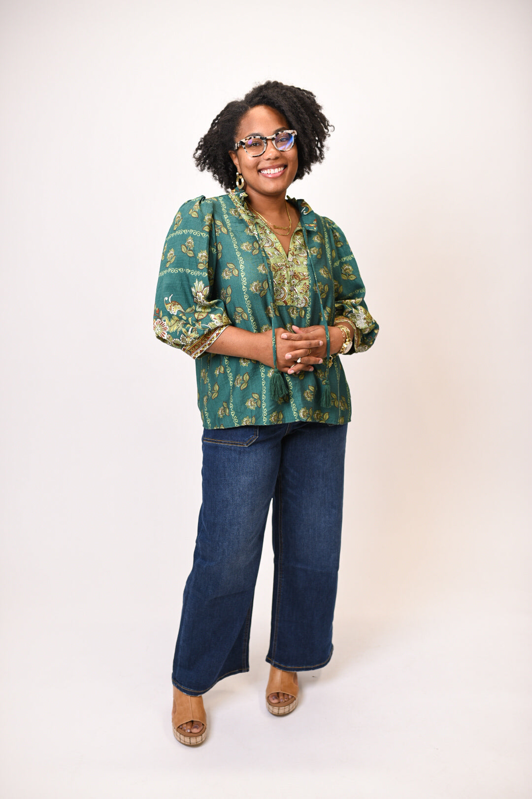 Sprout About Blouse in Green