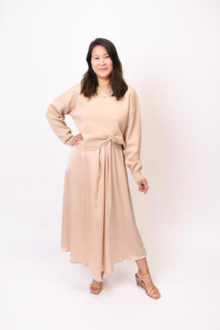 Twist Of Fate Sweater in Champagne