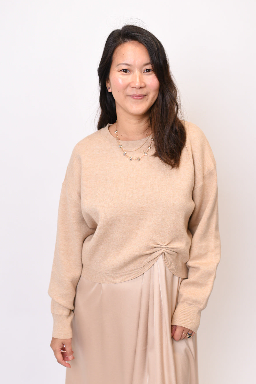 Twist Of Fate Sweater in Champagne