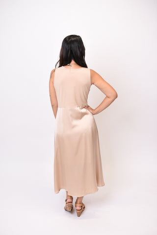 Evening Out Midi Dress in Champagne