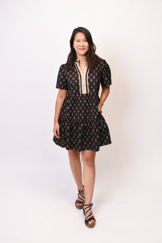 All Dolled Up Mini Dress in Black