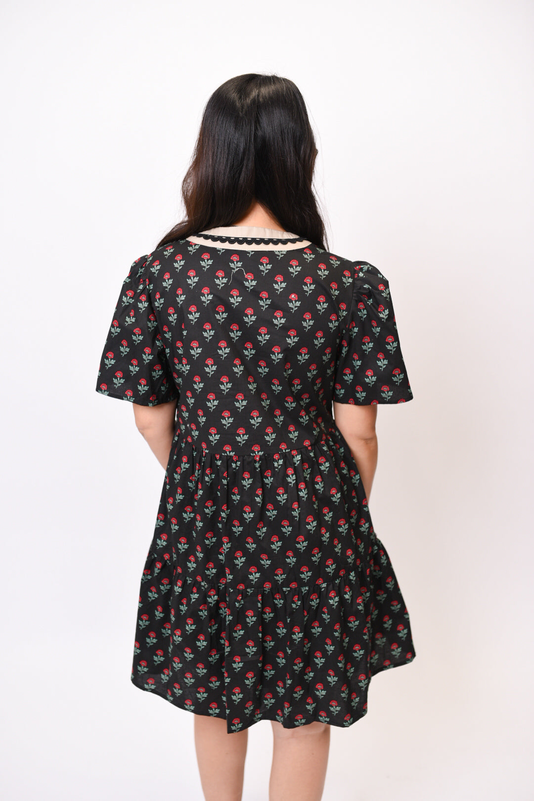 All Dolled Up Mini Dress in Black