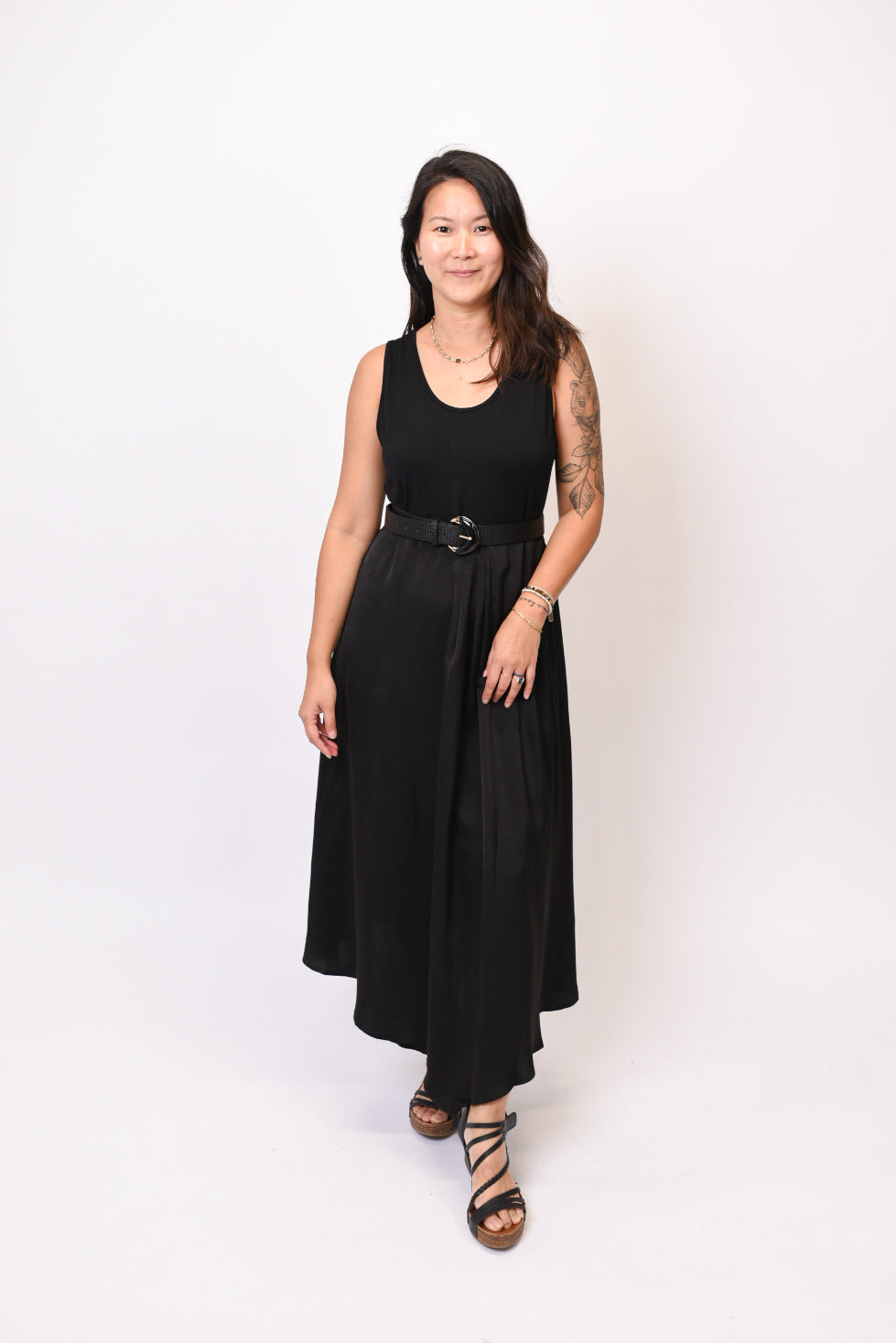 Evening Out Midi Dress In Black