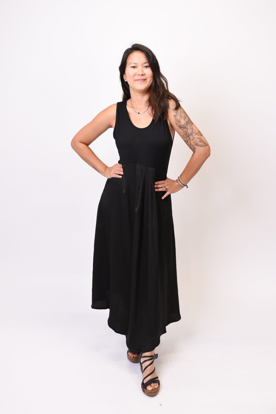 Evening Out Midi Dress In Black