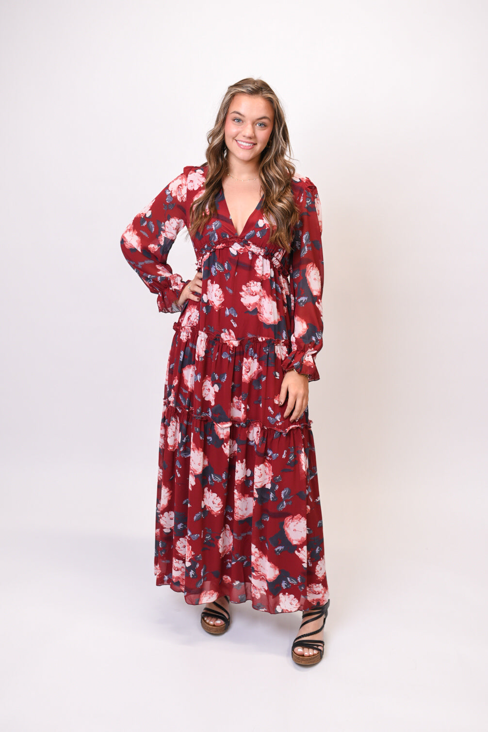 Showstopper Maxi Dress in Red