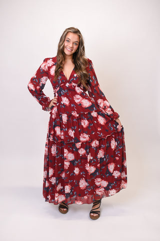 Showstopper Maxi Dress in Red