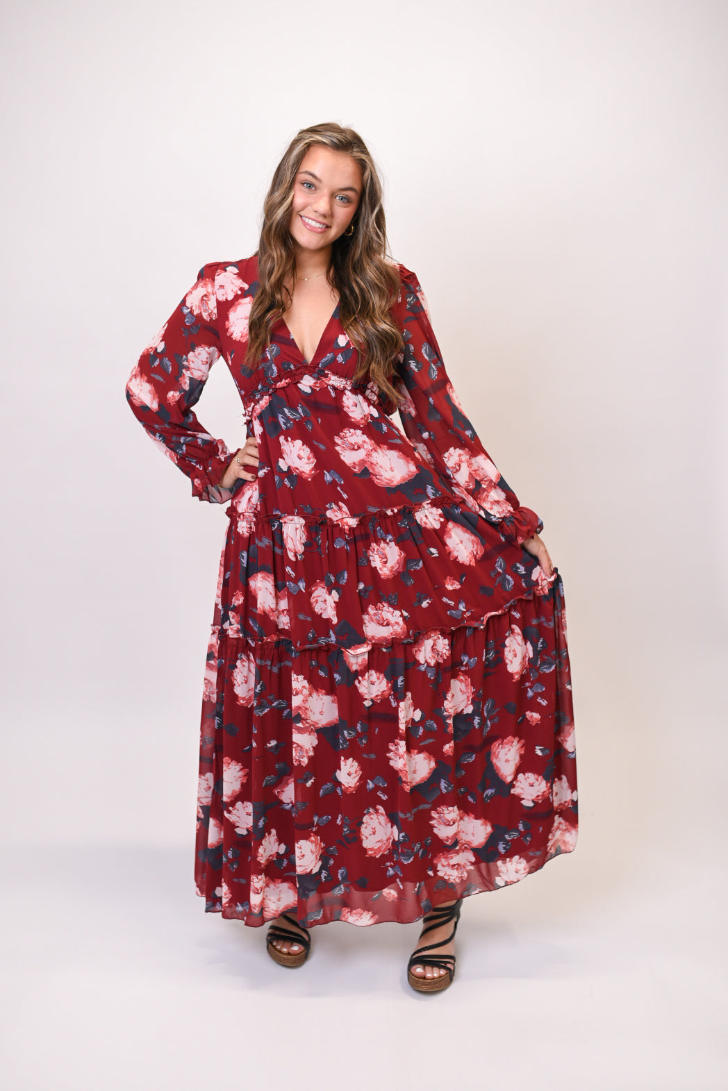 Showstopper Maxi Dress in Red