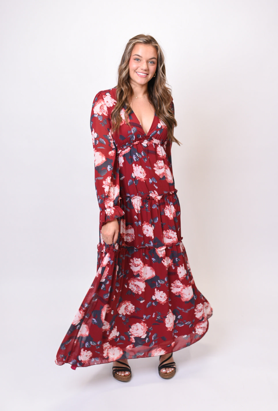 Showstopper Maxi Dress in Red