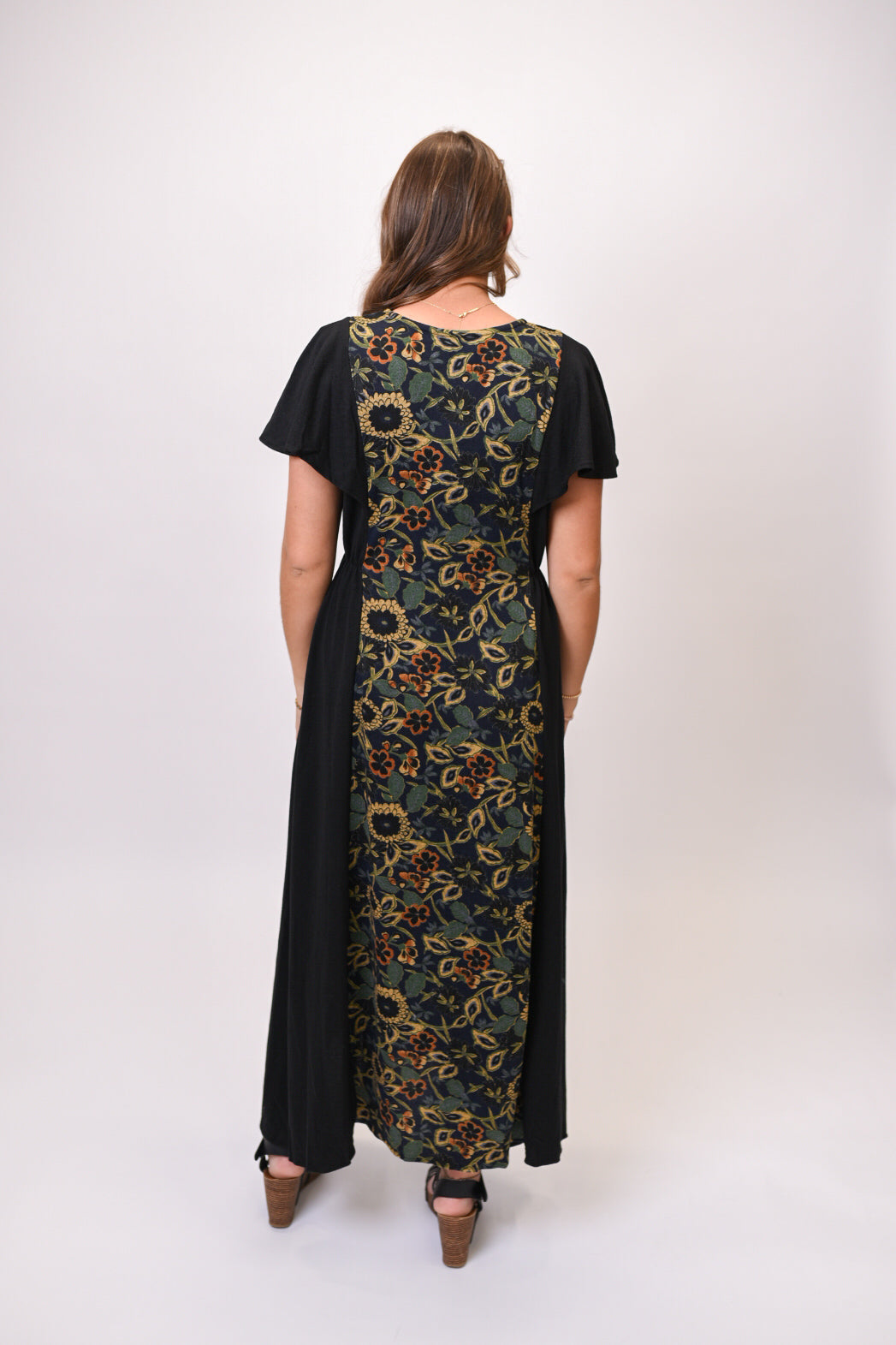 Growing On Me Midi Dress in Black