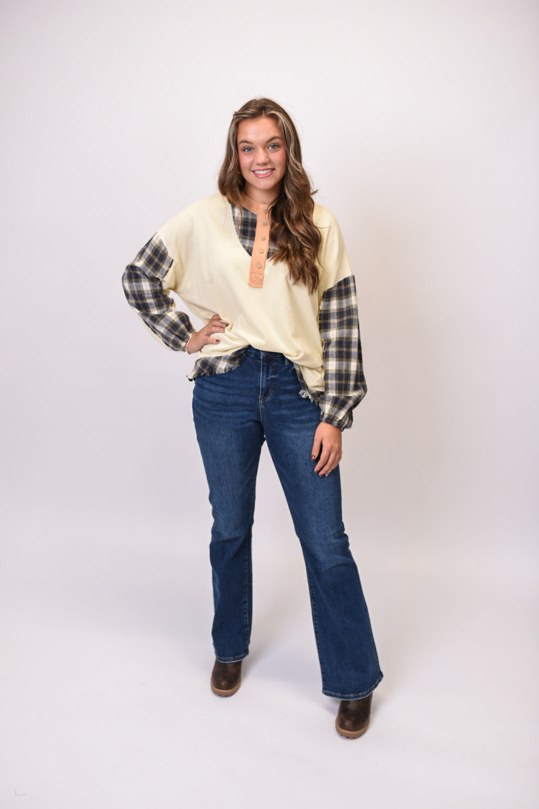 Homestead Henley Long Sleeve Top