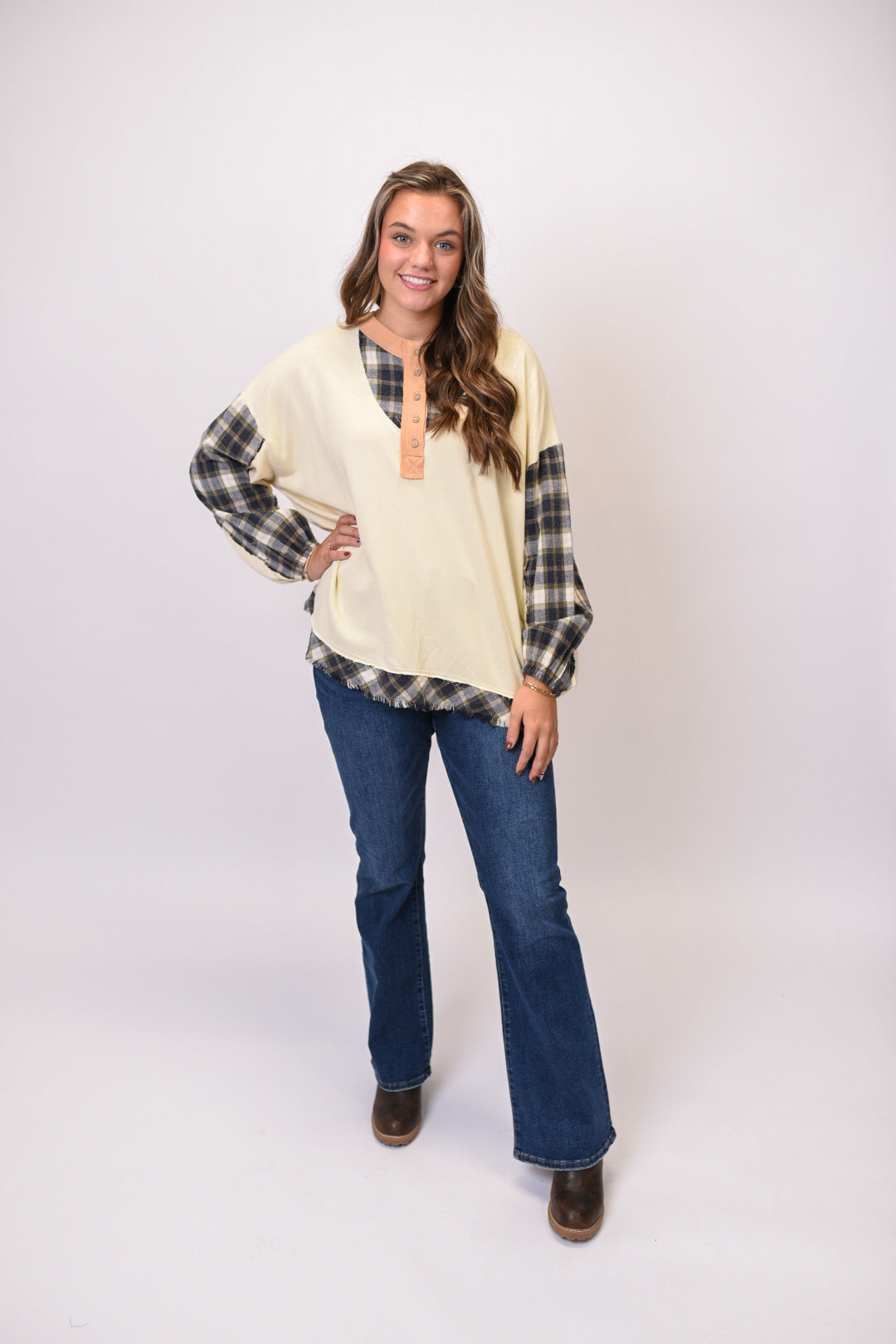 Homestead Henley Long Sleeve Top