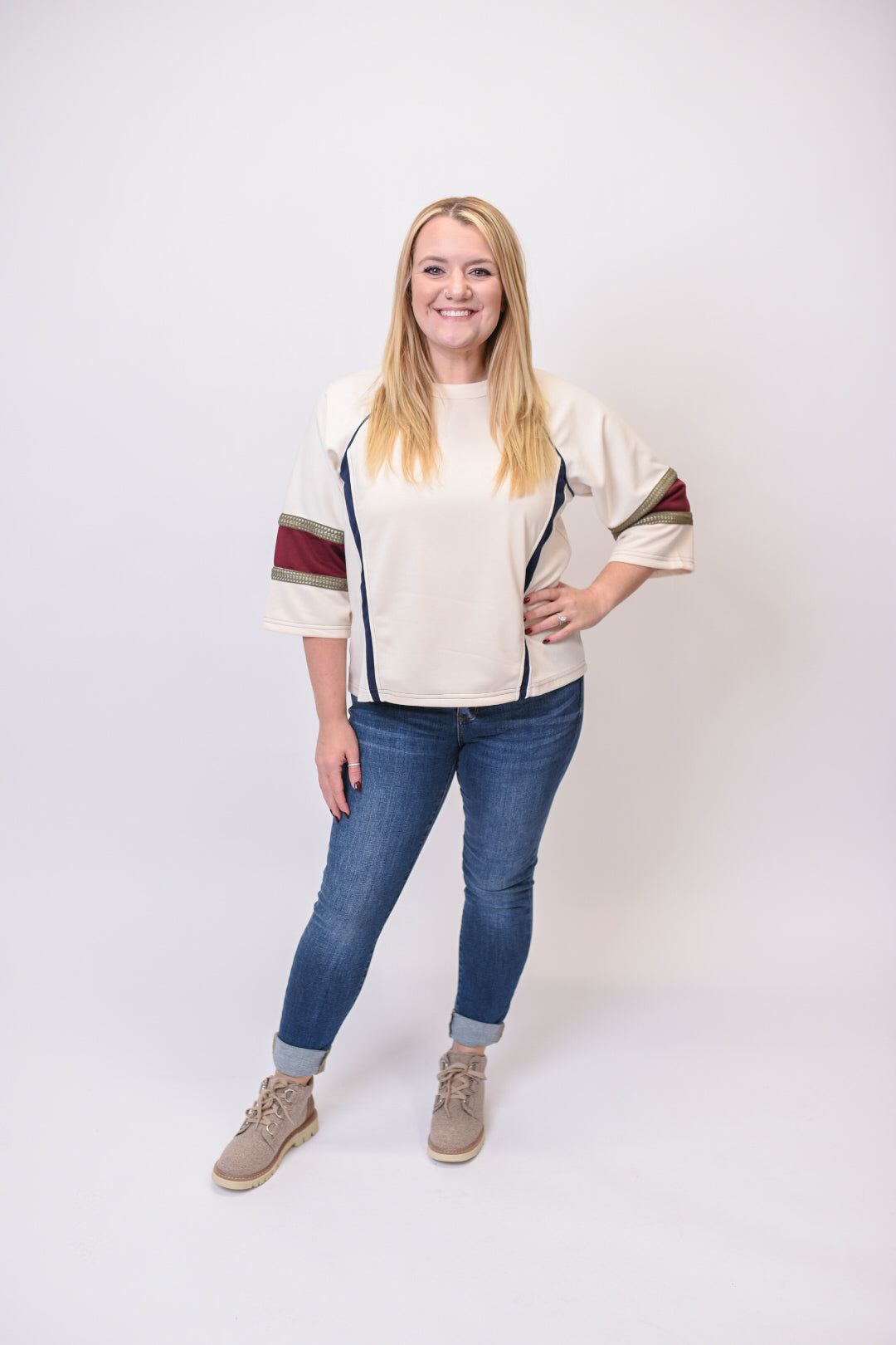 Game Changer Color Block Pullover