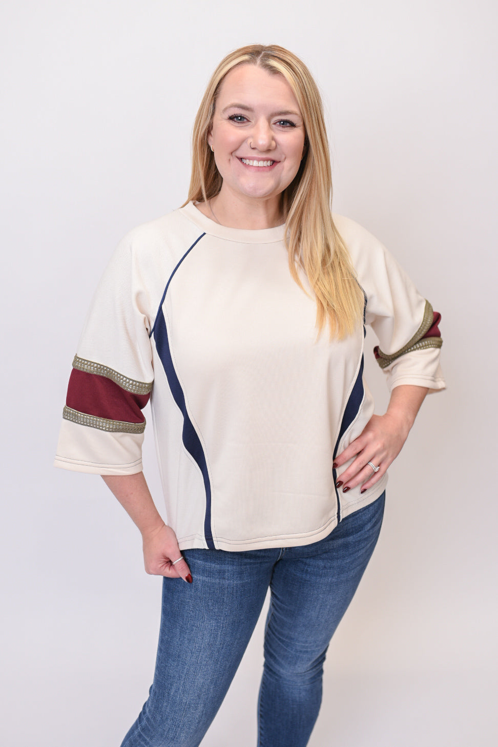 Game Changer Color Block Pullover