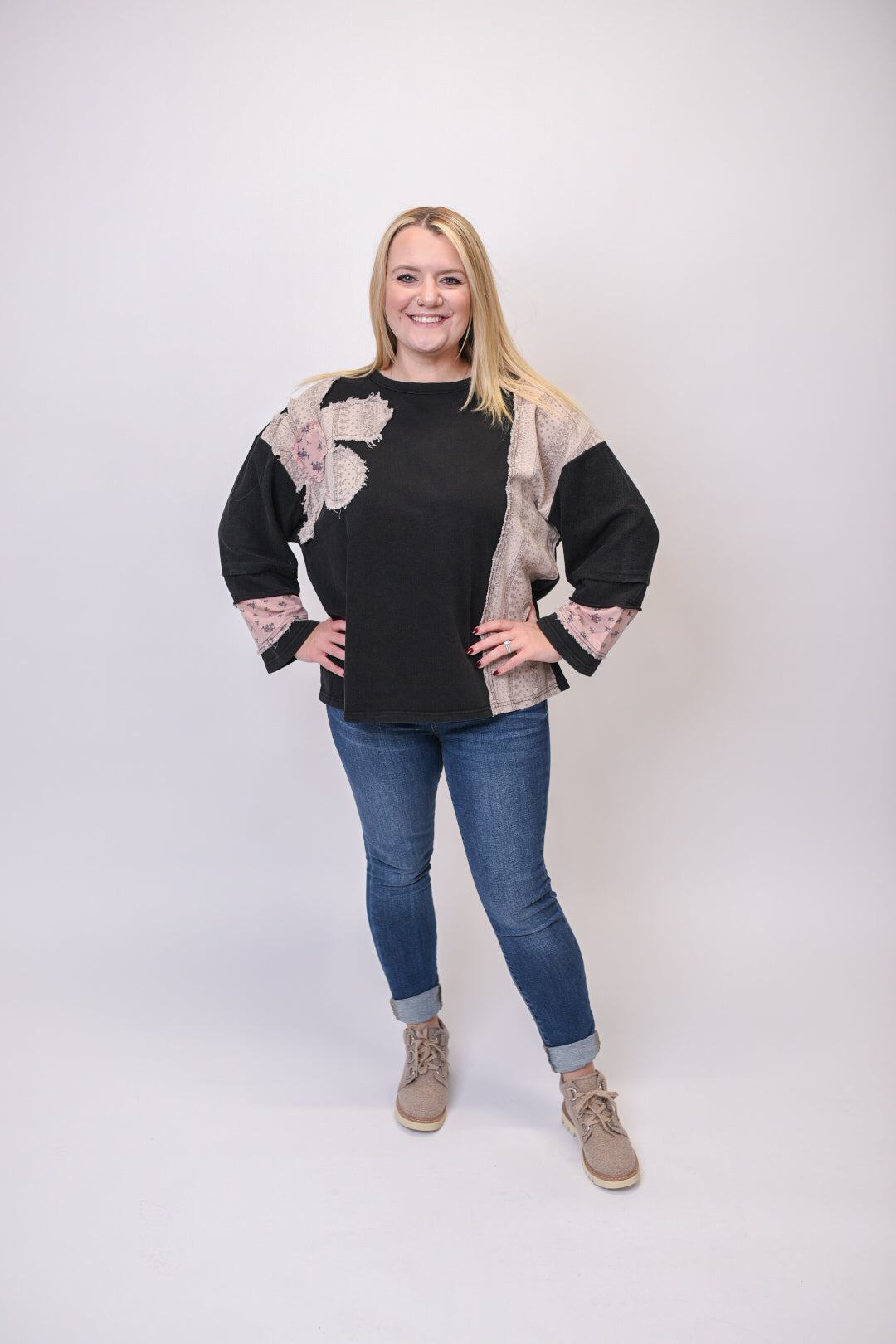 Cabin Comfort Long Sleeve Top in Ash