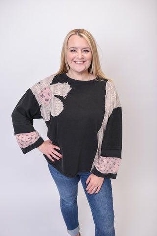 Cabin Comfort Long Sleeve Top in Ash