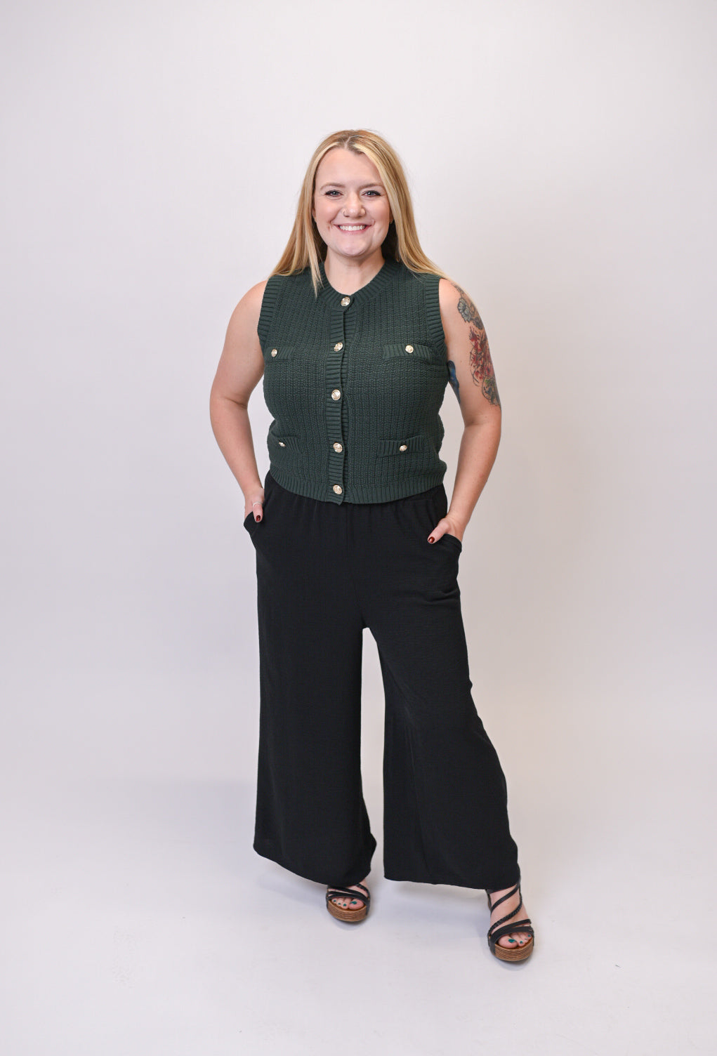 Evergreen Knit Sweater Vest