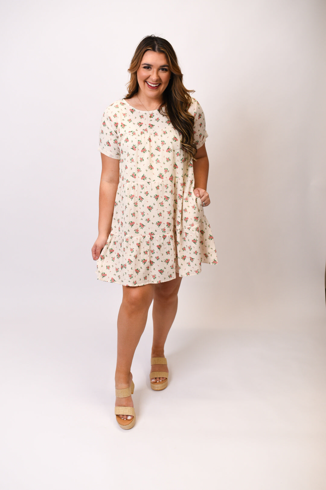 Blossom Belle Dress in Vanilla