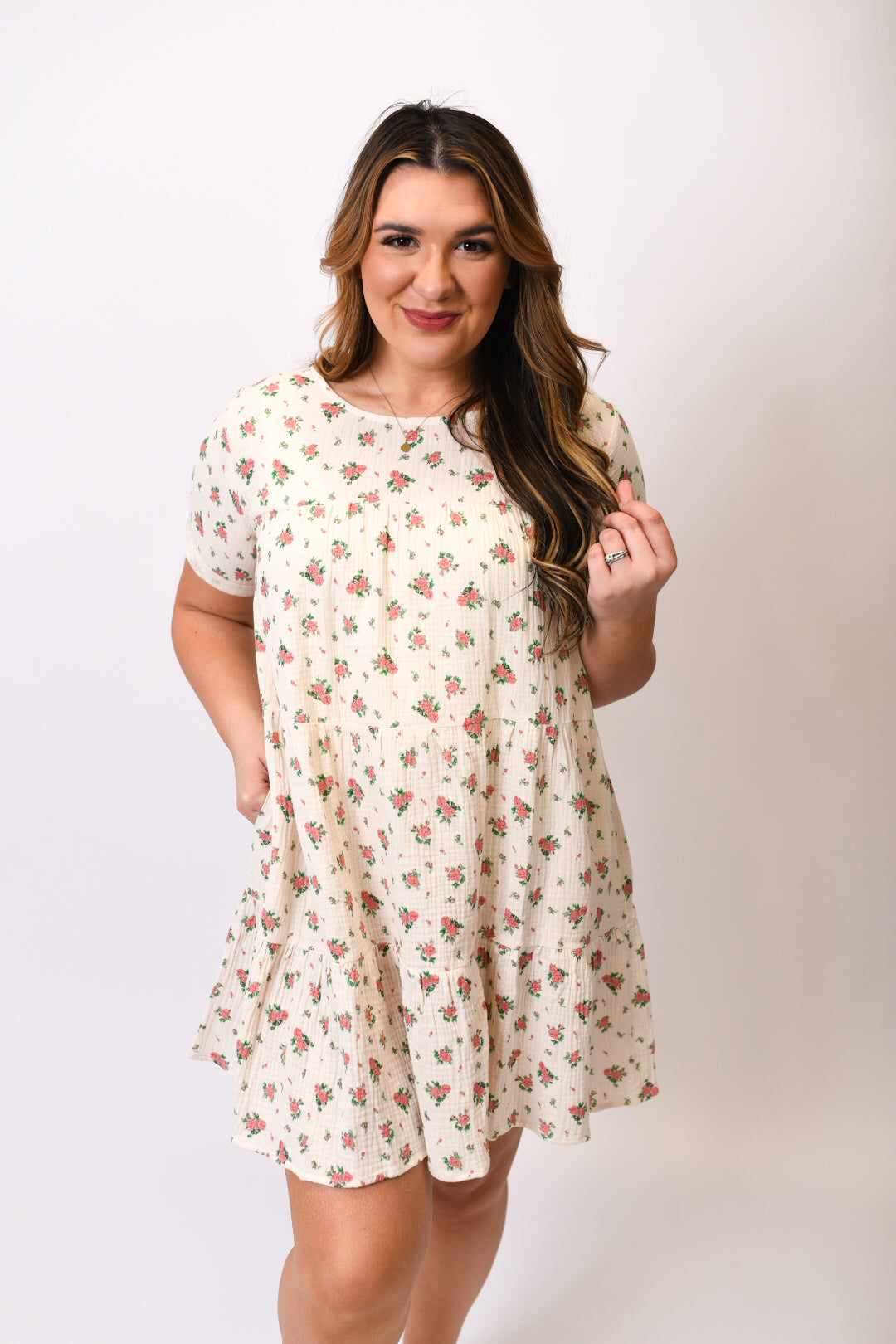 Blossom Belle Dress in Vanilla