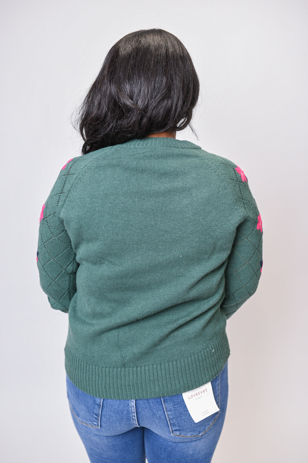 Heirloom Embroidered Petals Sweater