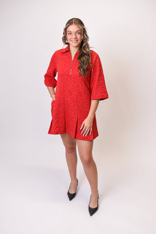 After Party Mini Dress in Red