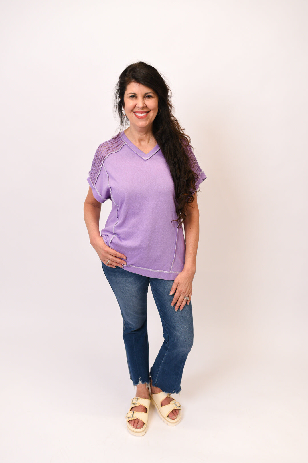 Lovely In Lilac Tunic Top