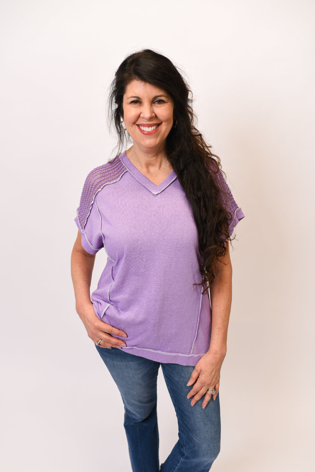 Lovely In Lilac Tunic Top