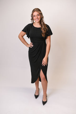 Onyx Night Midi Dress