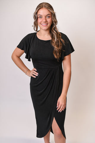 Onyx Night Midi Dress