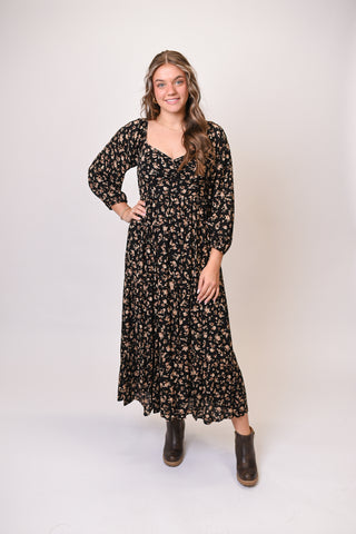 Daydream Lane Floral Midi Dress