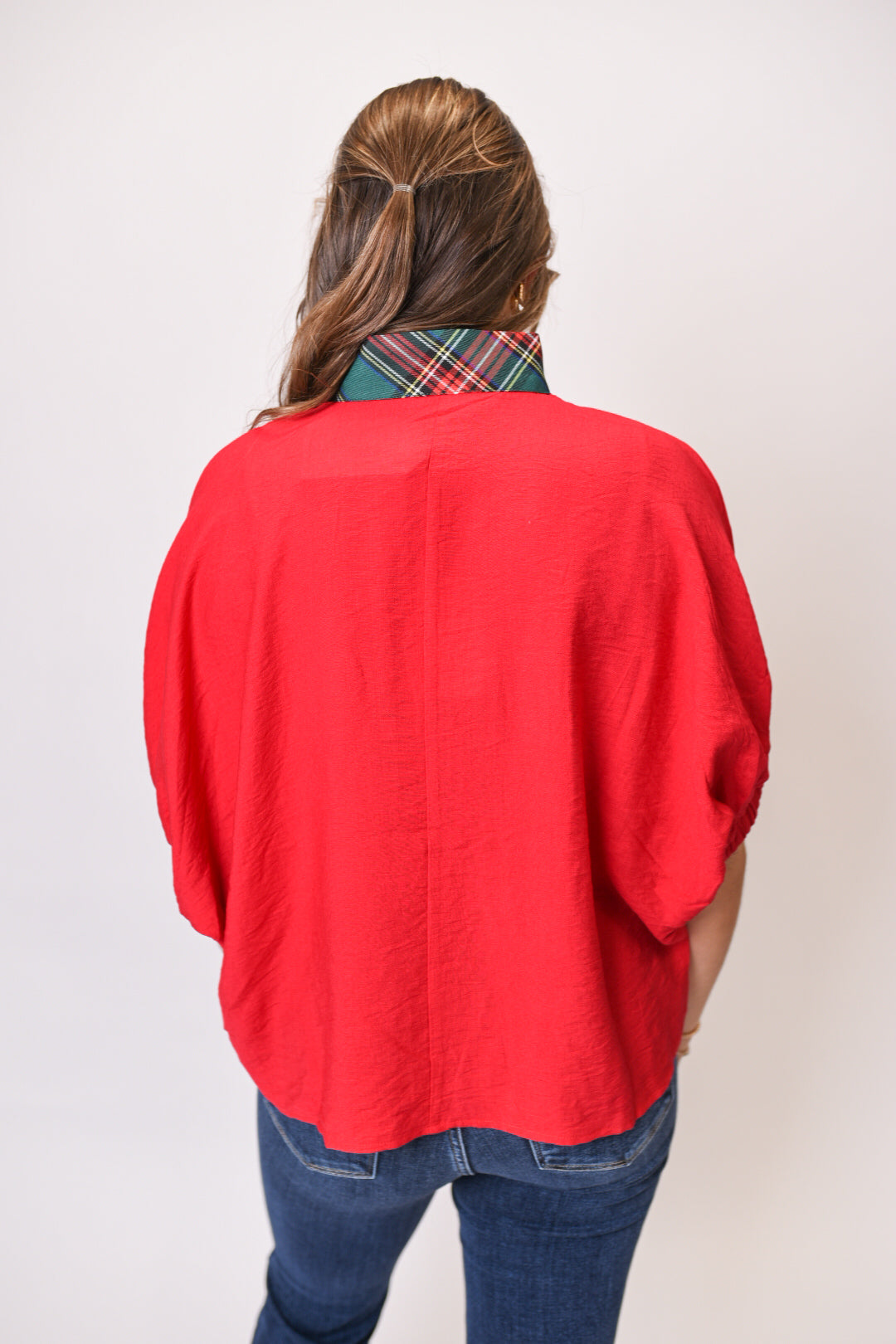 Let's Mingle Blouse in Red